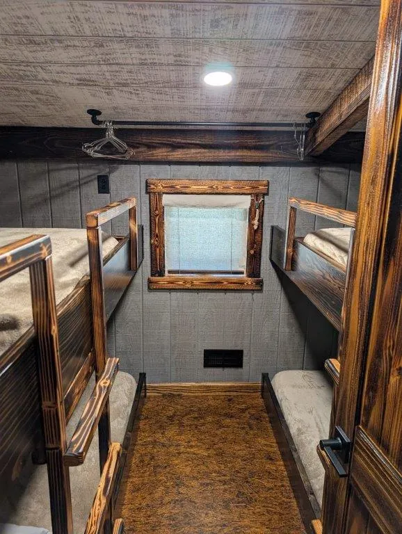 Loft bunk room with four bunks