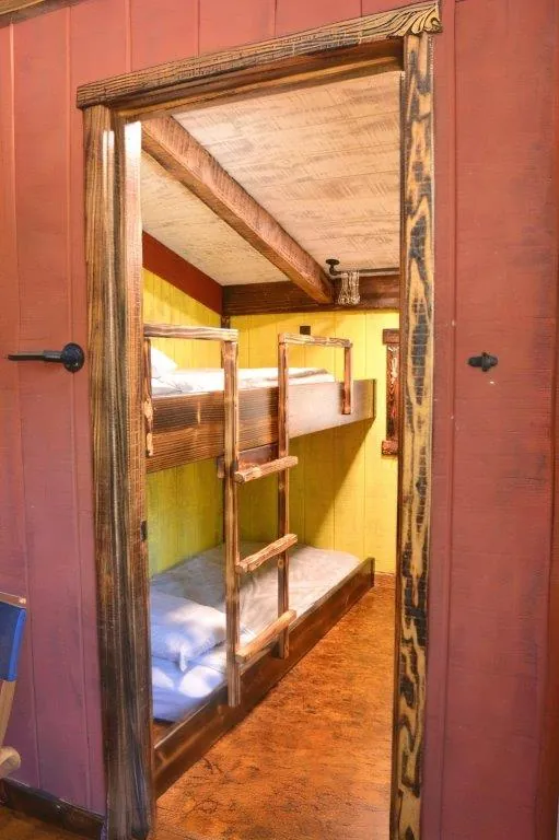 Loft bunk room doorway view